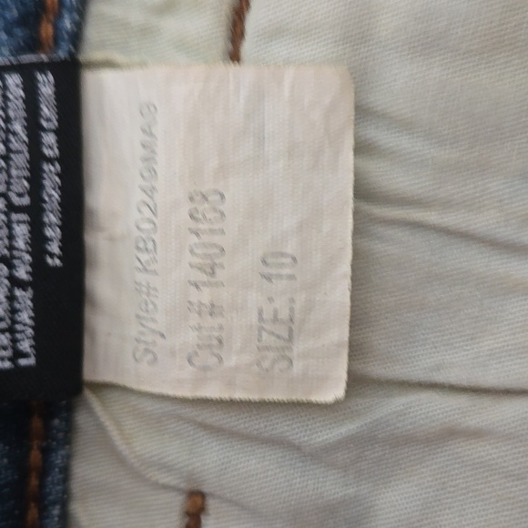 Kut From The Kloth Sophie Bermuda High Rise Jean Shorts Raw Hem Cut Off Size 10 - Picture 6 of 10